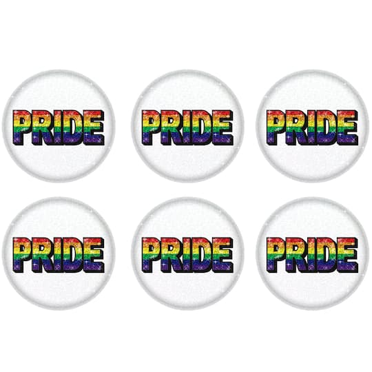 Beistle 2" Pride Buttons, 6ct.